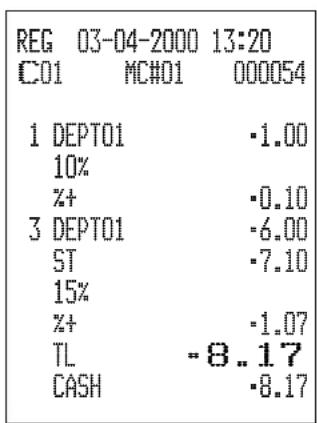 CASIO CE6100 - Opération Reçu - 2