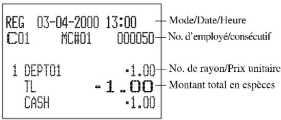 CASIO CE6100 - Opération Reçu - 2