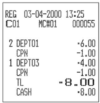 CASIO CE6100 - Opération Reçu - 2