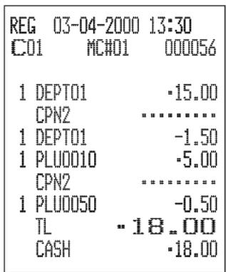 CASIO CE6100 - Opération Reçu - 3