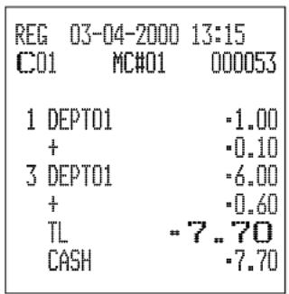 CASIO CE6100 - Opération Reçu - 2