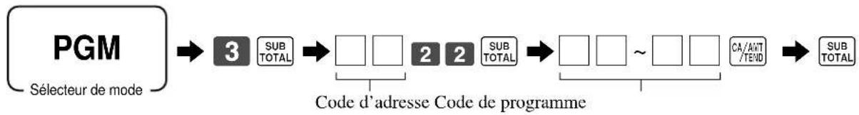 CASIO CE6100 - Programmation dans le fichier de contrôle général - 1