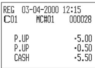 CASIO CE6100 - Opération Reçu - 2