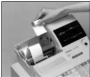 CASIO CET300 - Pour remplaçer le rouleau de la bande de contrôle - 18