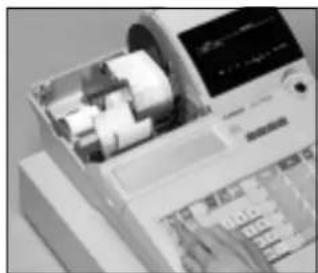 CASIO CET300 - Pour remplacer le rouleau de reçus - 5