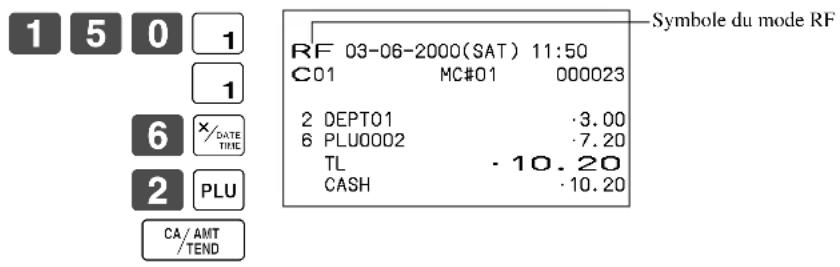 CASIO CET300 - Enregistrement des produits returnés en mode RF - 2