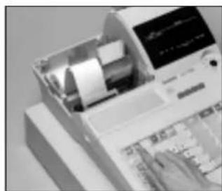 CASIO CET300 - Pour remplaçer le rouleau de la bande de contrôle - 10