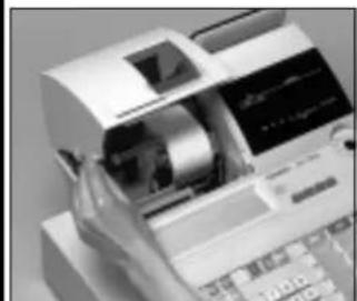 CASIO CET300 - Mise en place du rouleau de reçus - 4