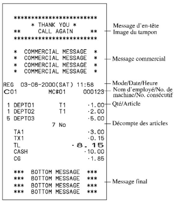 CASIO CET300 - Exemple de reçu - 1