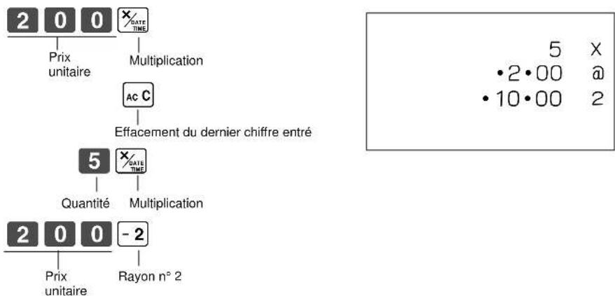 CASIO 160CR - 5-6-1 Avant d'enforcer une touche de rayon - 2