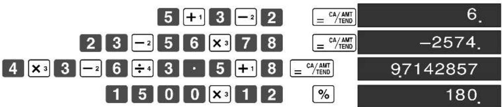CASIO 160CR - 1-1 Exemple de calcul - 2
