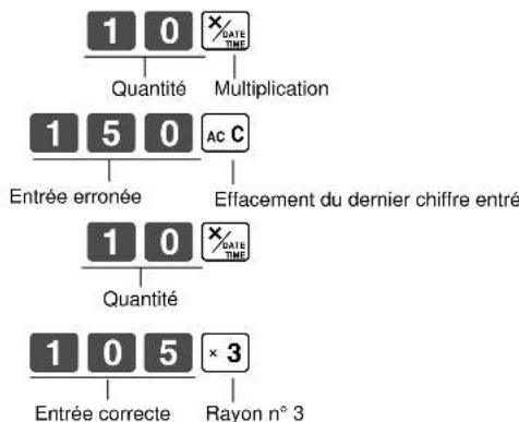 CASIO 120CR - 5-6-1 Avant d'enforcer une touche de rayon - 3