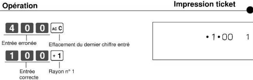CASIO 120CR - 5-6-1 Avant d'enforcer une touche de rayon - 1