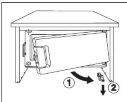 Zanussi-Electrolux ZRT 15 JC - Inversion du sens d'ouverture de la porte du compartment Congélateur - 2