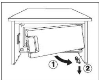 Zanussi-Electrolux ZRT 15 JC - Change of door opening direction of frozen food compartment - 2