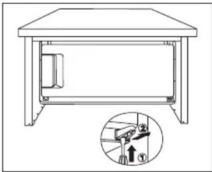 Zanussi-Electrolux ZRT 15 JC - Wechsel des Turanschlags beim Gefrierfach - 1