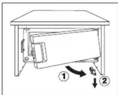 Zanussi-Electrolux ZRT 15 JC - Wechsel des Turanschlags beim Gefrierfach - 2