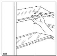 Zanussi-Electrolux ZC 276 R - Höhenverstellung der Türablagen - 1