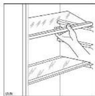 Zanussi-Electrolux ZC 247 R1 - Positionnement des balconnets de la contre-porte - 1