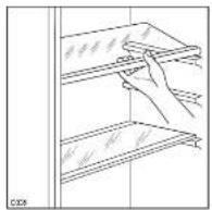 Zanussi-Electrolux ZC 245 RM - Positionnement des balconnets de la contre-porte - 1