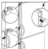Zanussi-Electrolux Z 219 R - Pour changer les sens d'ouverture des portes - 4