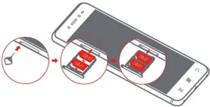 LENOVO S90A - Installation de la carte Micro-SIM - 1
