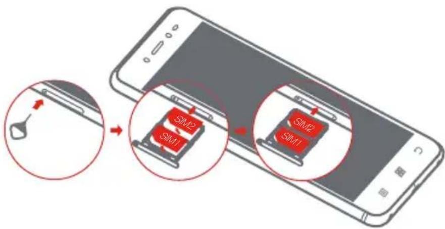 LENOVO S90A - Installing the Micro SIM card - 1