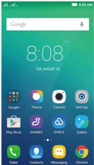 LENOVO A6010 - Écran d'accueil - 1