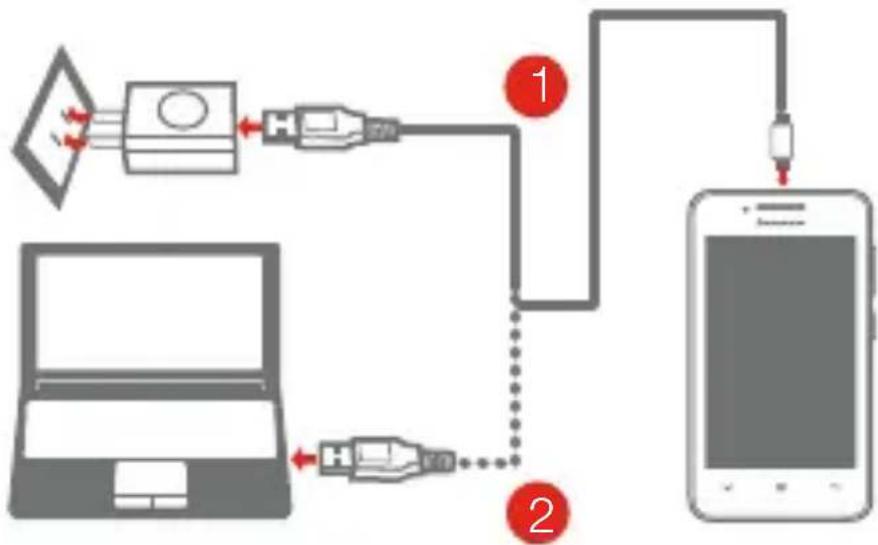 LENOVO A319 - Charging the battery - 1
