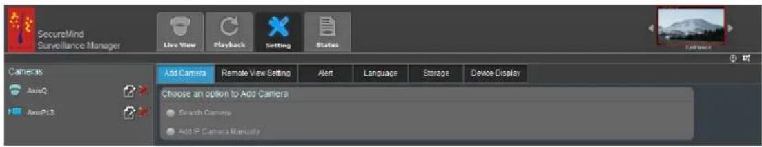 LENOVO Mindtree SecureMind Surveillance Manager Version 1.7.x - Recherche et ajout deamera IP - 3