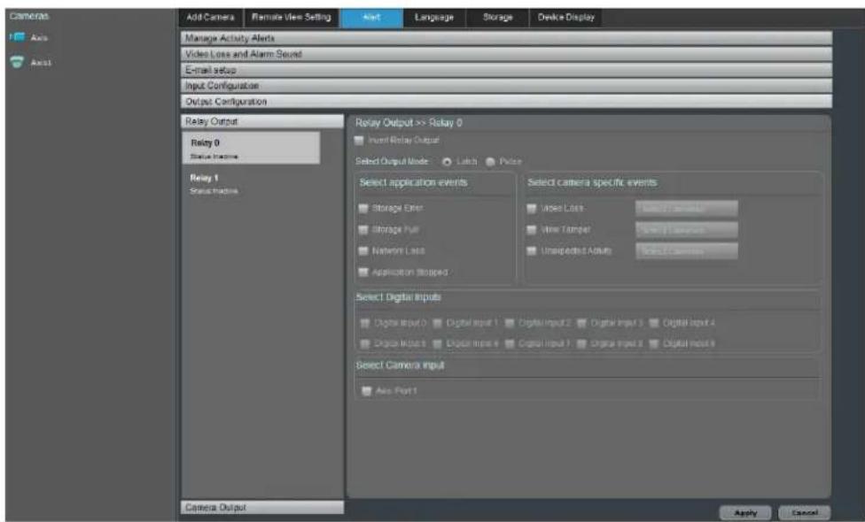 LENOVO Mindtree SecureMind Surveillance Manager Version 1.7.x - Configuration des sorties - 1