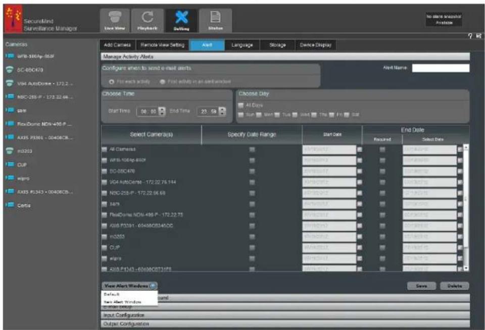 LENOVO Mindtree SecureMind Surveillance Manager Version 1.7.x - Chapter 4: Configuration de l'application - 2