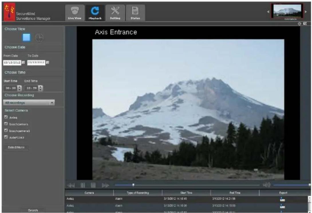 LENOVO Mindtree SecureMind Surveillance Manager Version 1.7.x - Visualisation de videos avec l'affichage liste - 1