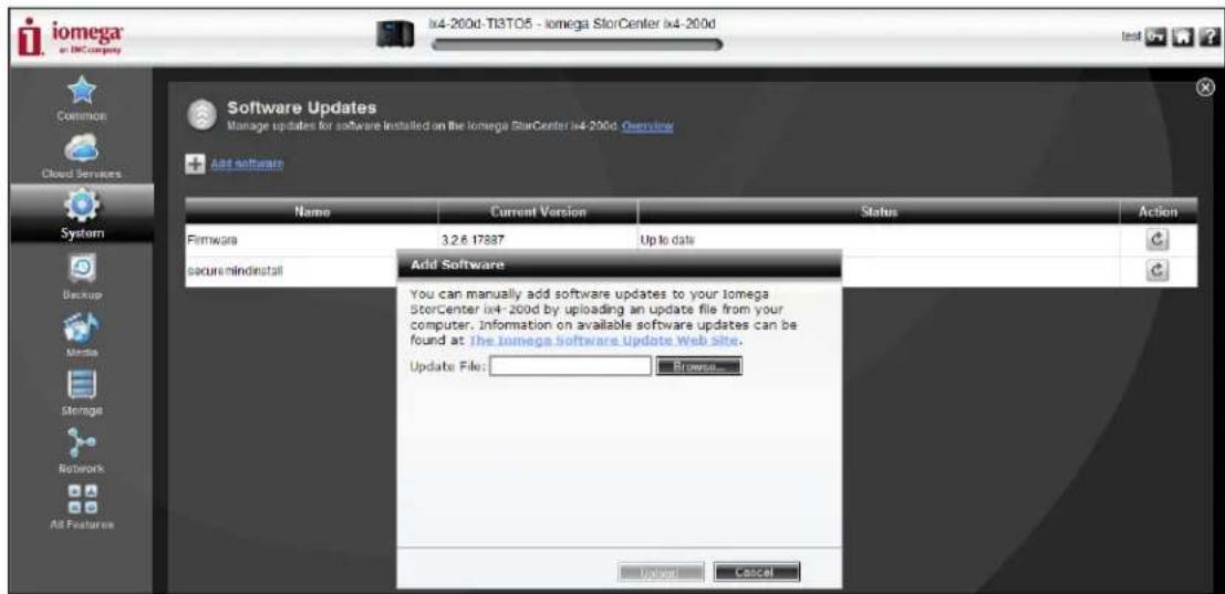 LENOVO Mindtree SecureMind Surveillance Manager Version 1.7.x - Cliquez sur Ajouter un logiciel. - 1