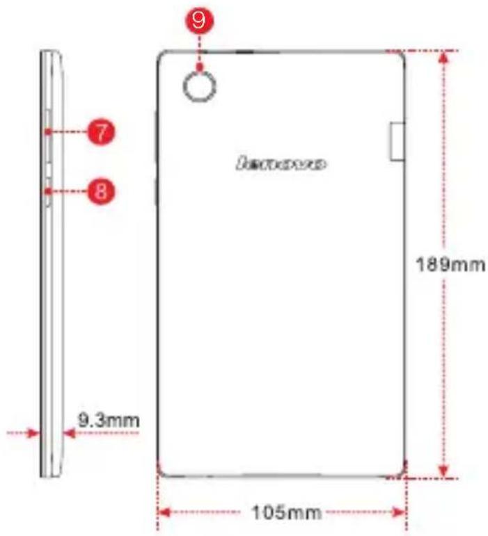 LENOVO TAB 2 A720F - Tæknileg lýsing - 3