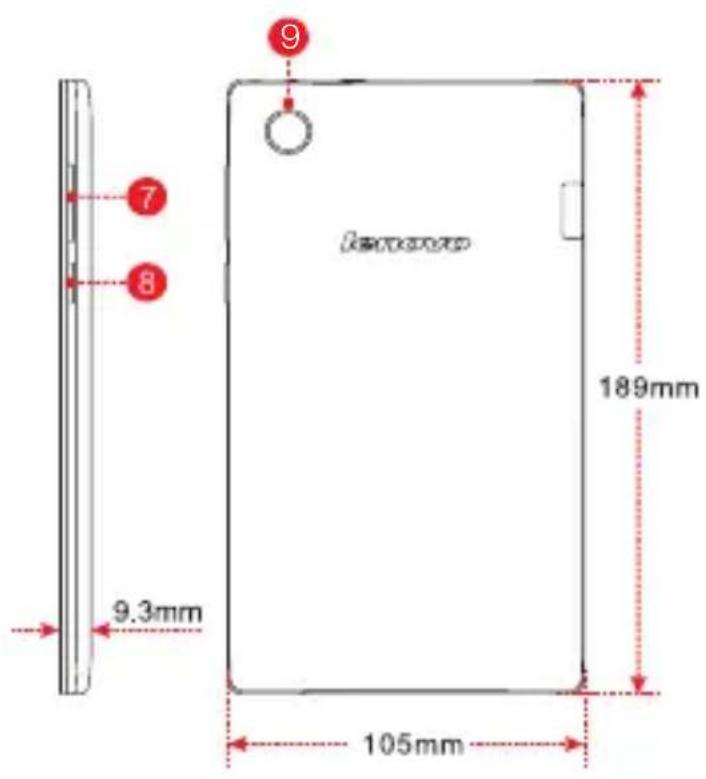 LENOVO TAB 2 A720F - Especificações técnicas - 3