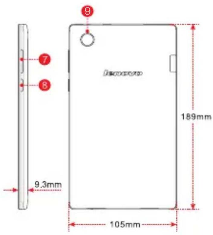 LENOVO TAB 2 A720F - Technical specifications - 3