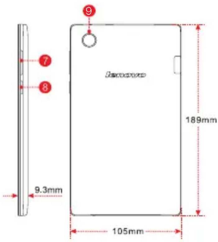 LENOVO TAB 2 A720F - Tekniset tiedot - 3