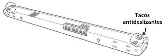 YAMAHA YHT594 - Fijar los tacos antideslizantes - 1