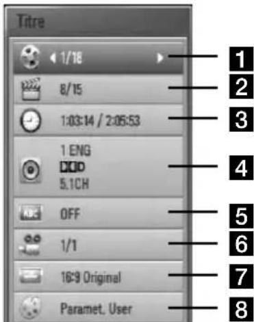 PIONEER HTZBD30 - Affichage à l'écran d'information sur le contenu - 1