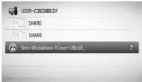 PIONEER HTZBD30 - Accès à un serveur multimédia DLNA - 1
