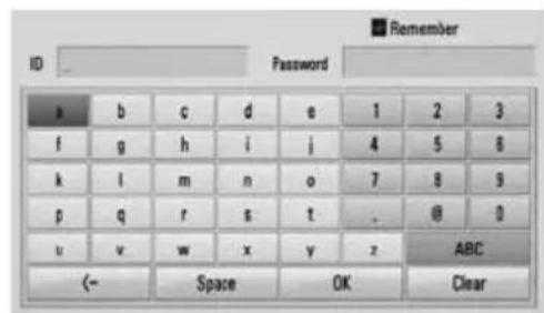 PIONEER HTZBD30 - Entering a network user ID and the password - 1