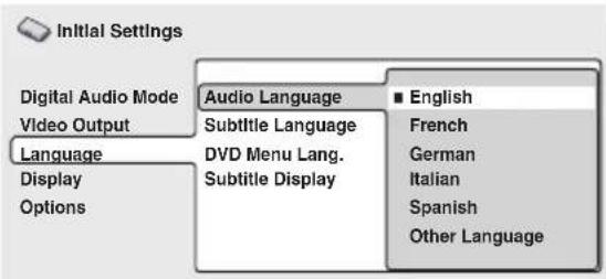 PIONEER HTZ830DV - Audio Language - 1