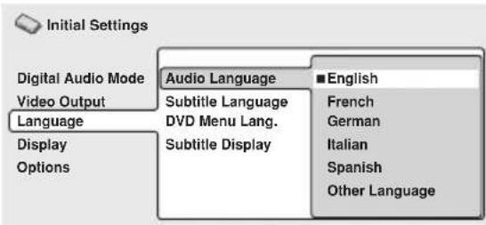 PIONEER HTZ830DV - Audio Language - 1
