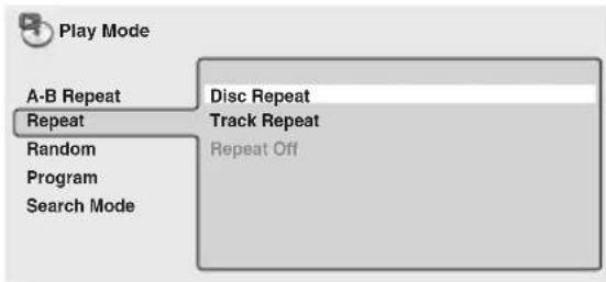 PIONEER HTZ830DV - Select a repeat play option. - 3