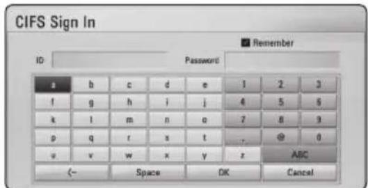 PIONEER HTZBD81HF - Entering a network user ID and the password - 1