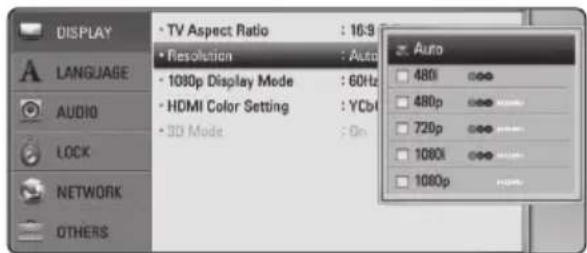 PIONEER HTZBD81HF - Resolution Setting - 1