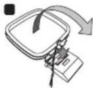 PIONEER HTSLX70 - Assemble the AM loop antenna. - 2