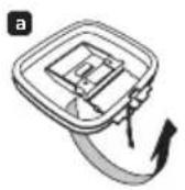 PIONEER HTSLX70 - Assemble the AM loop antenna. - 1