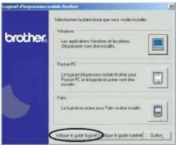 BROTHER MW140BT - Installez le logiciel en suivant les instructions qui apparaissent. - 1